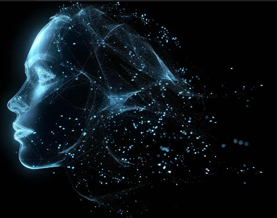 AI hologramska glava — Argentum AI Neural Core